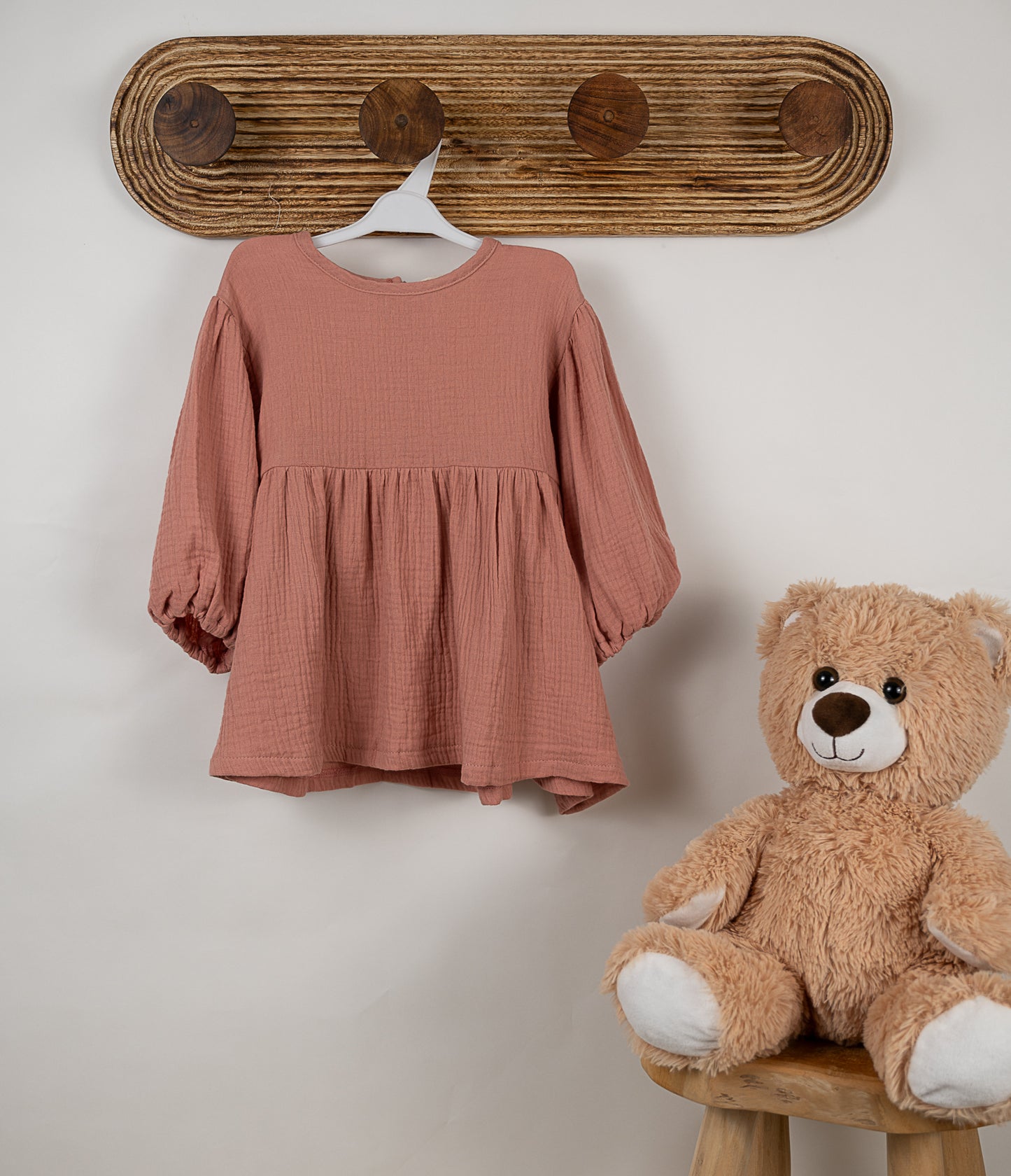 Robe Vieux rose (manches longues)