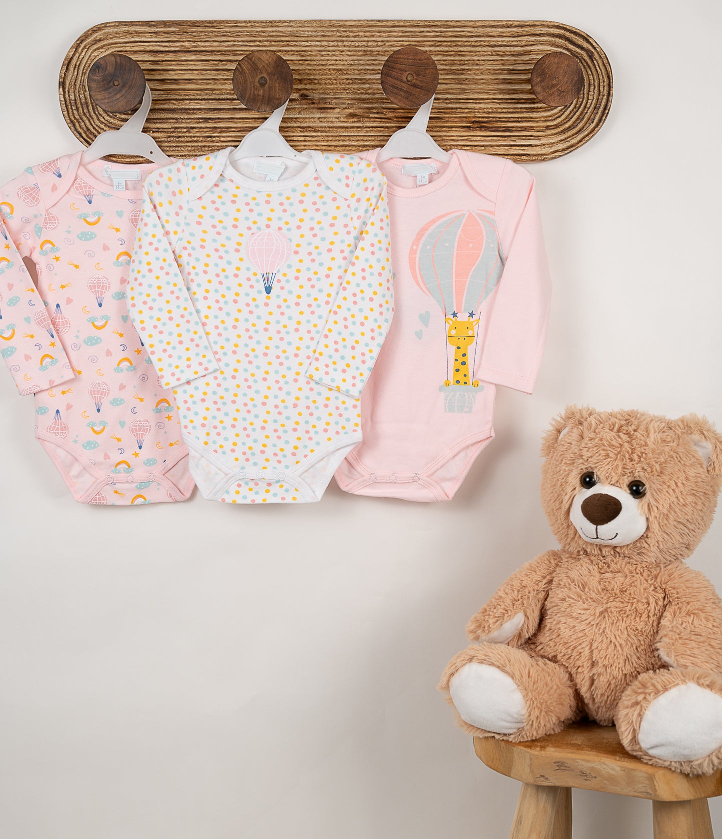 Lot de 3 bodys Girafe