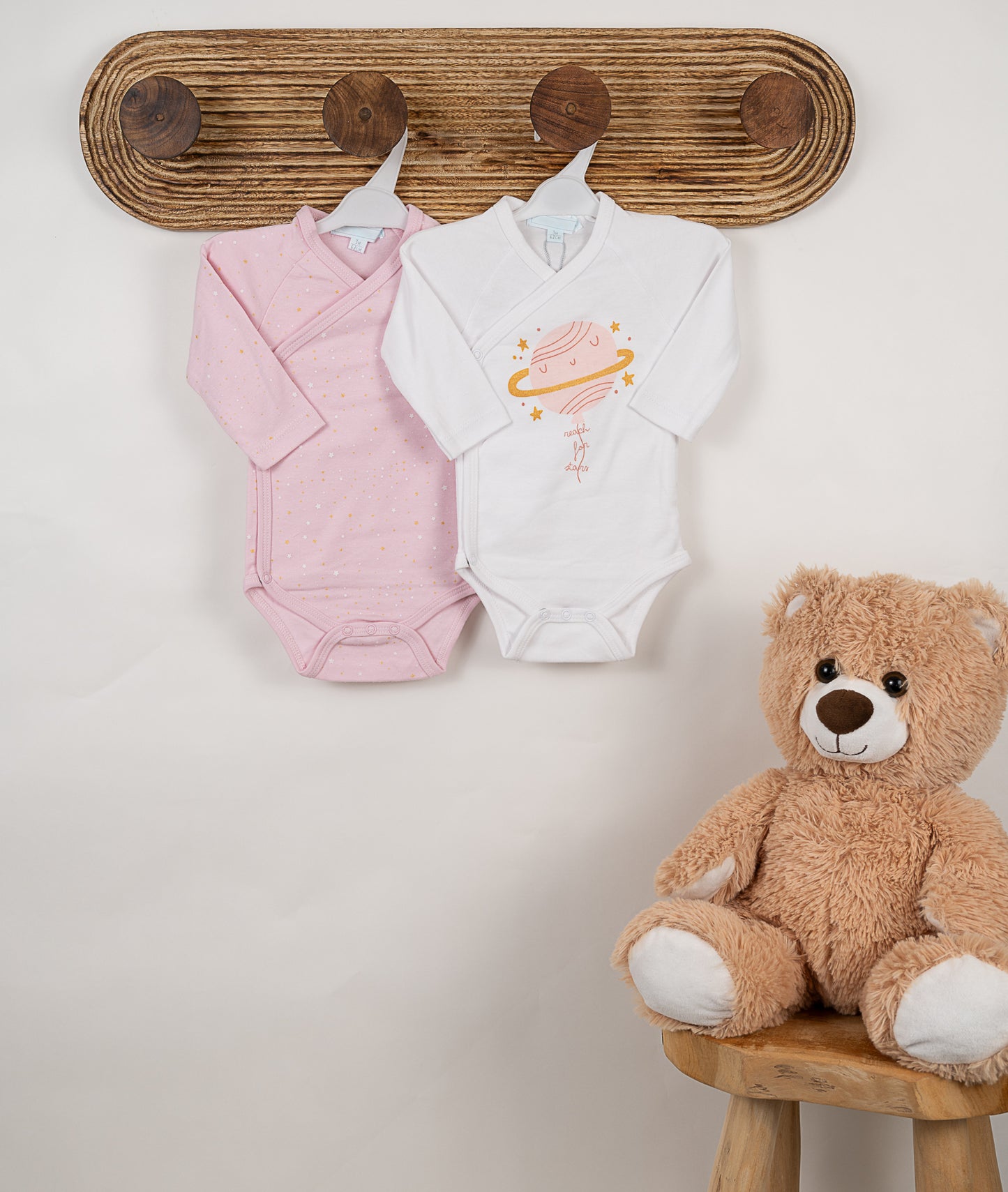 Lot de 2 bodys Saturne rose