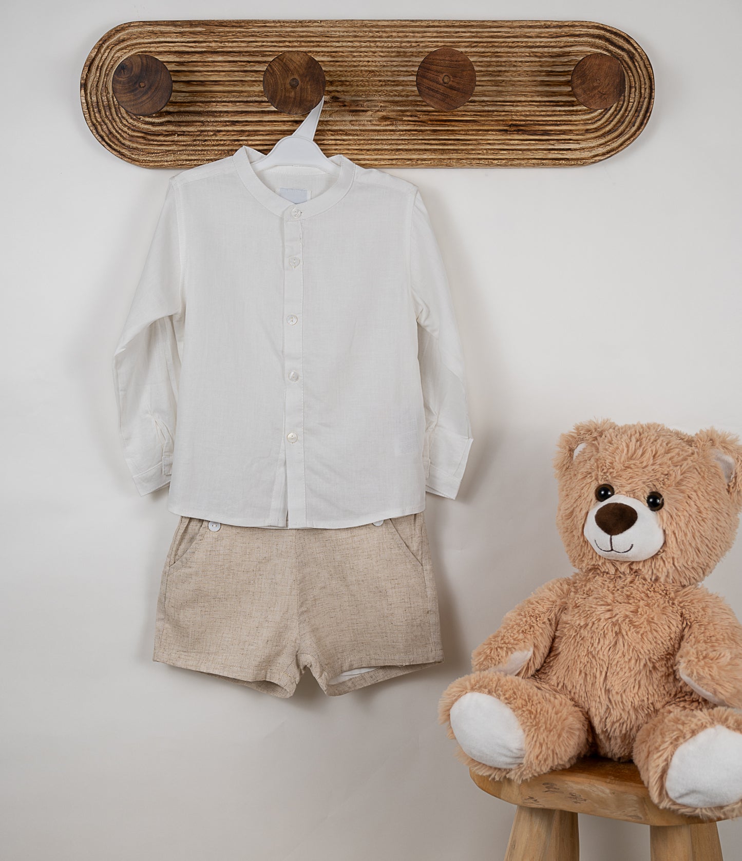 Ensemble short/chemise BEIGE