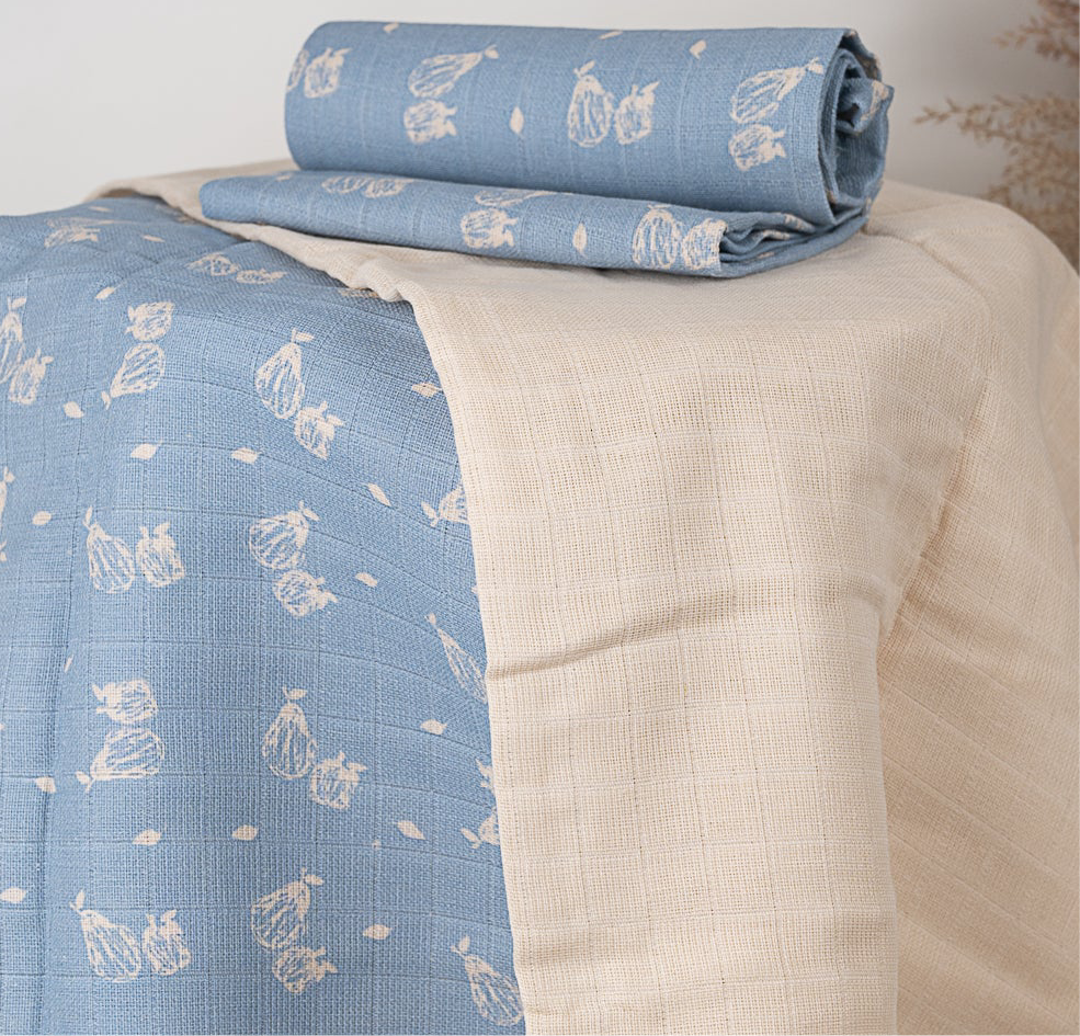 Lot de 3 langes 70x70cm POIRES