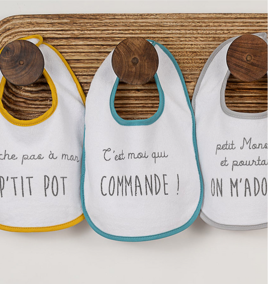 Lot de 7 bavoirs