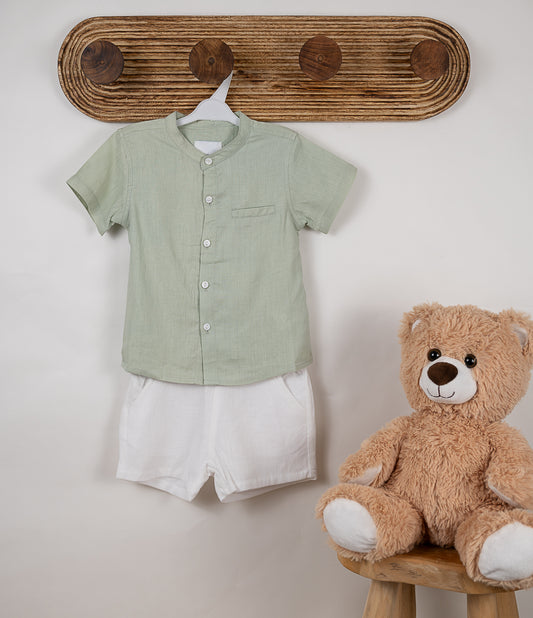 Ensemble short/chemise VERT