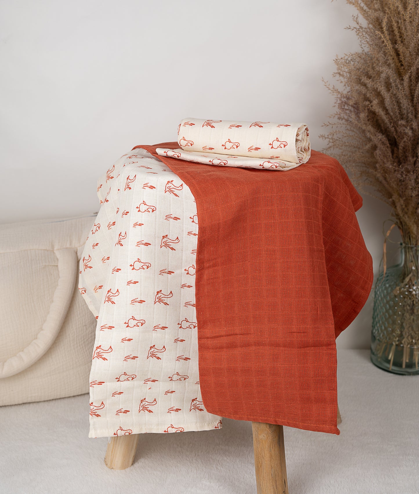 Lot de 3 langes 70x70cm OIES