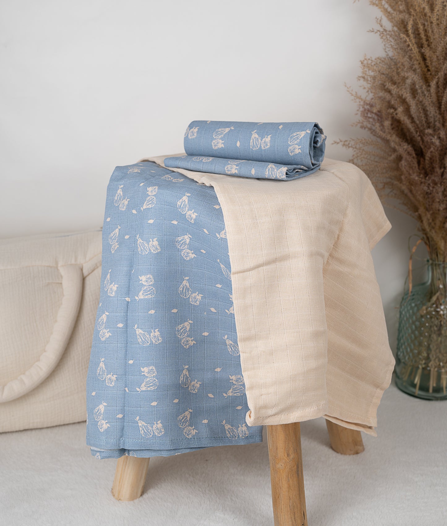 Lot de 3 langes 70x70cm POIRES